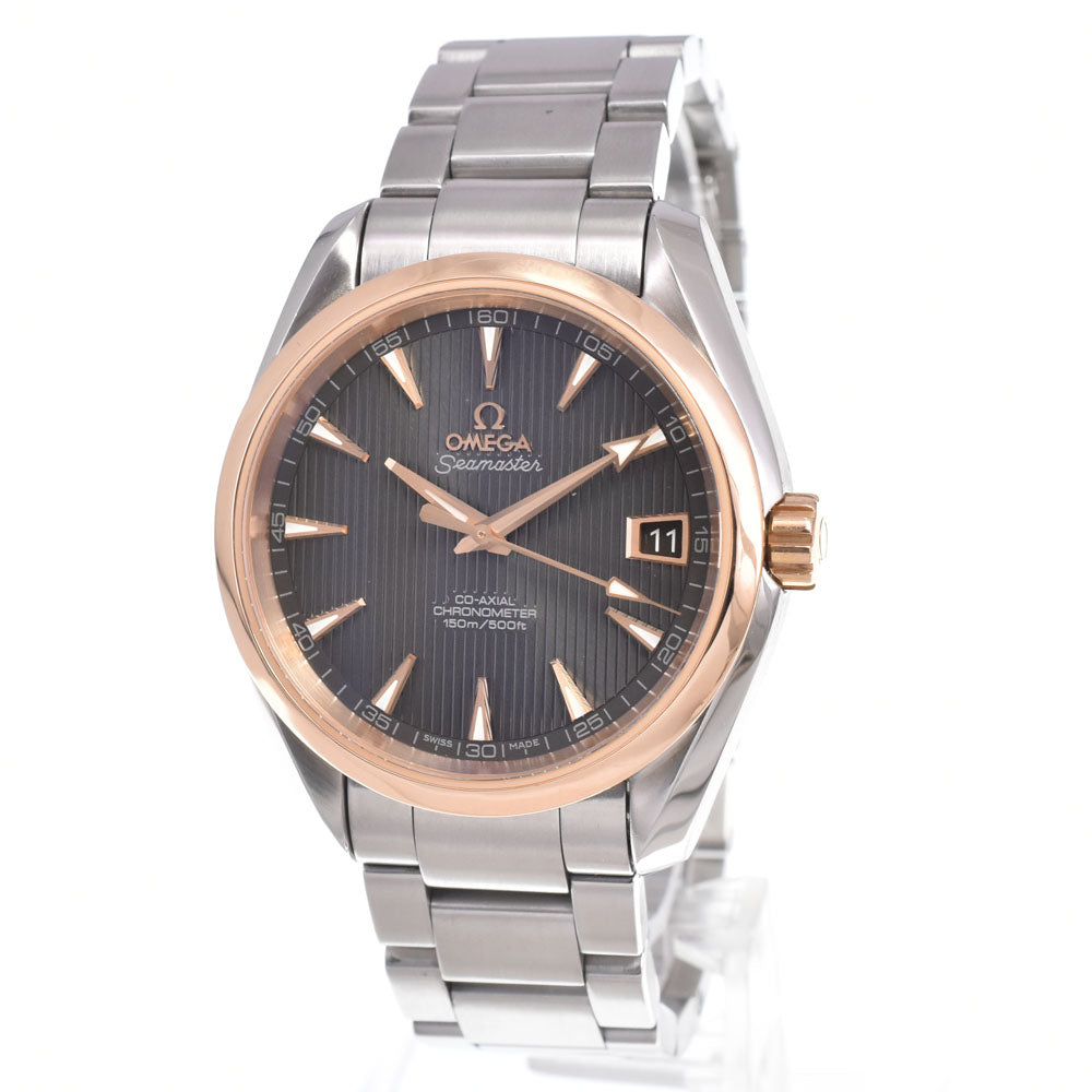 with paper OMEGA Seamaster Aqua Terra 120m 231.20.39.21.06.003 CO-AXIAL gray Dial Automatic Men's
 Watch J#150517