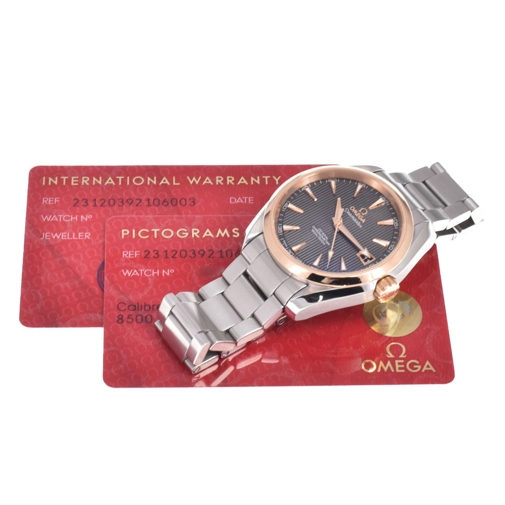 with paper OMEGA Seamaster Aqua Terra 120m 231.20.39.21.06.003 CO-AXIAL gray Dial Automatic Men's
 Watch J#150517