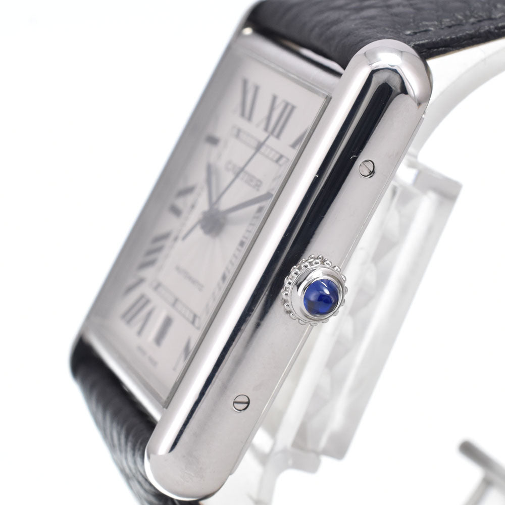 with paper CARTIER Tank Must XL WSTA0040 Silver Dial Automatic Men's
 Watch J#150518