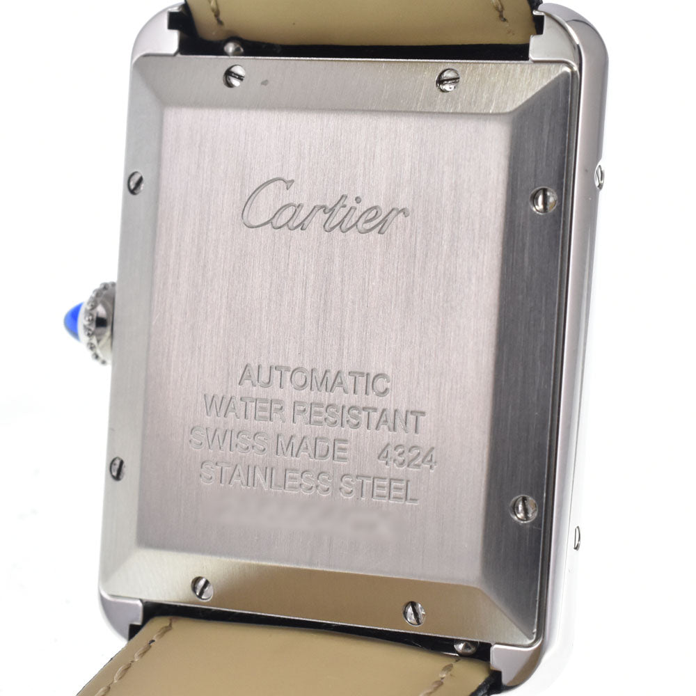 with paper CARTIER Tank Must XL WSTA0040 Silver Dial Automatic Men's
 Watch J#150518