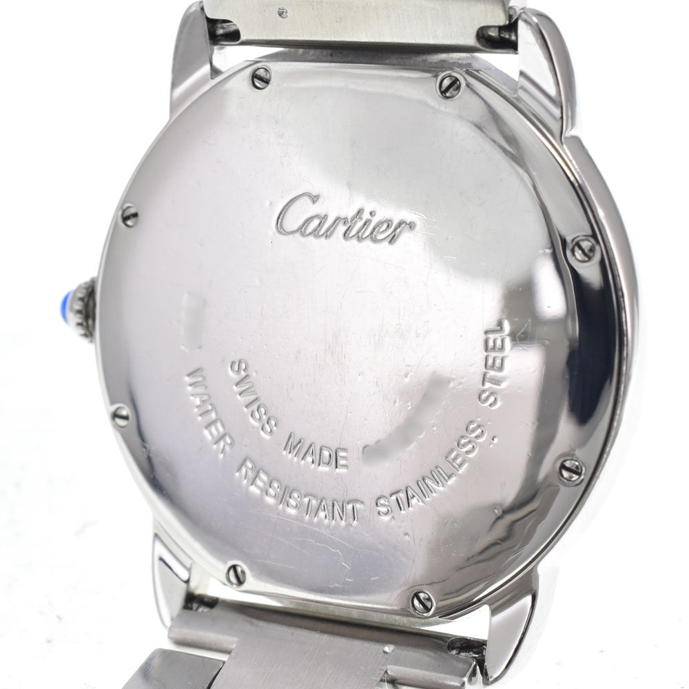 with paper CARTIER Ronde Solo LM W6701005 Date Silver Dial Quartz Men's
 Watch M#150519