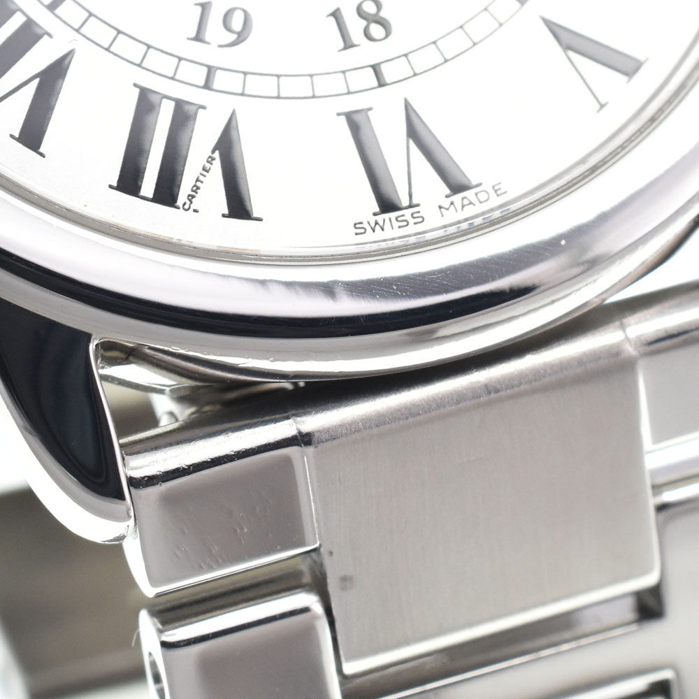 with paper CARTIER Ronde Solo LM W6701005 Date Silver Dial Quartz Men's
 Watch M#150519