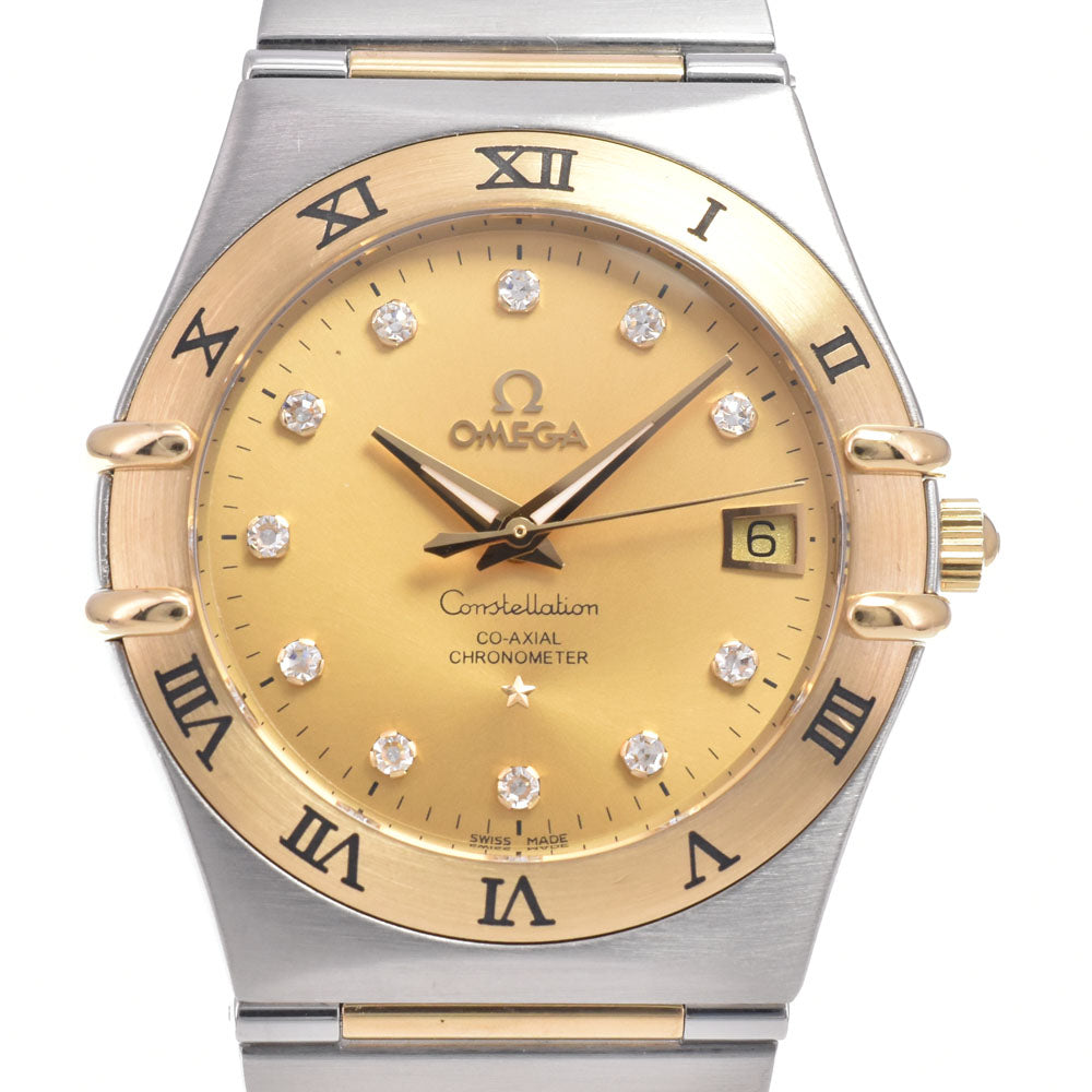 with paper OMEGA Constellation CO-AXIAL 111.20.36.20.58.001 11P diamond date gold Dial Automatic Men's
 Watch J#150520