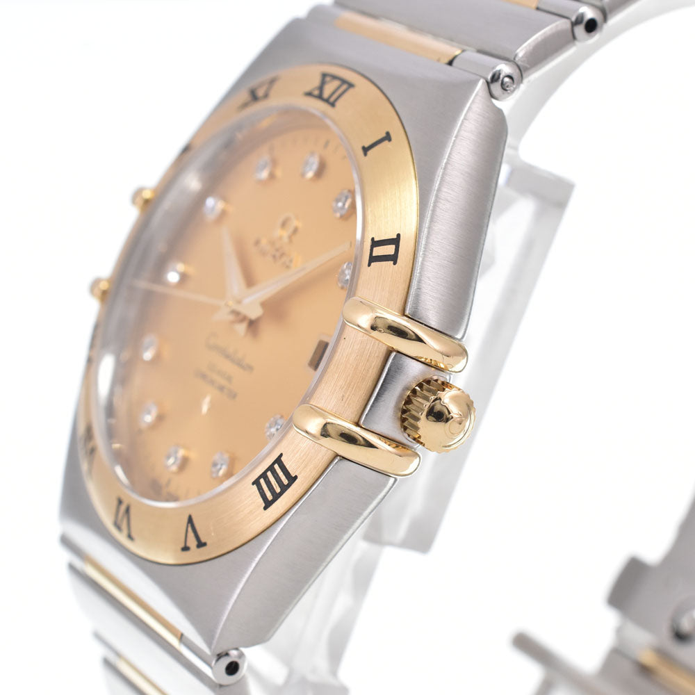 with paper OMEGA Constellation CO-AXIAL 111.20.36.20.58.001 11P diamond date gold Dial Automatic Men's
 Watch J#150520