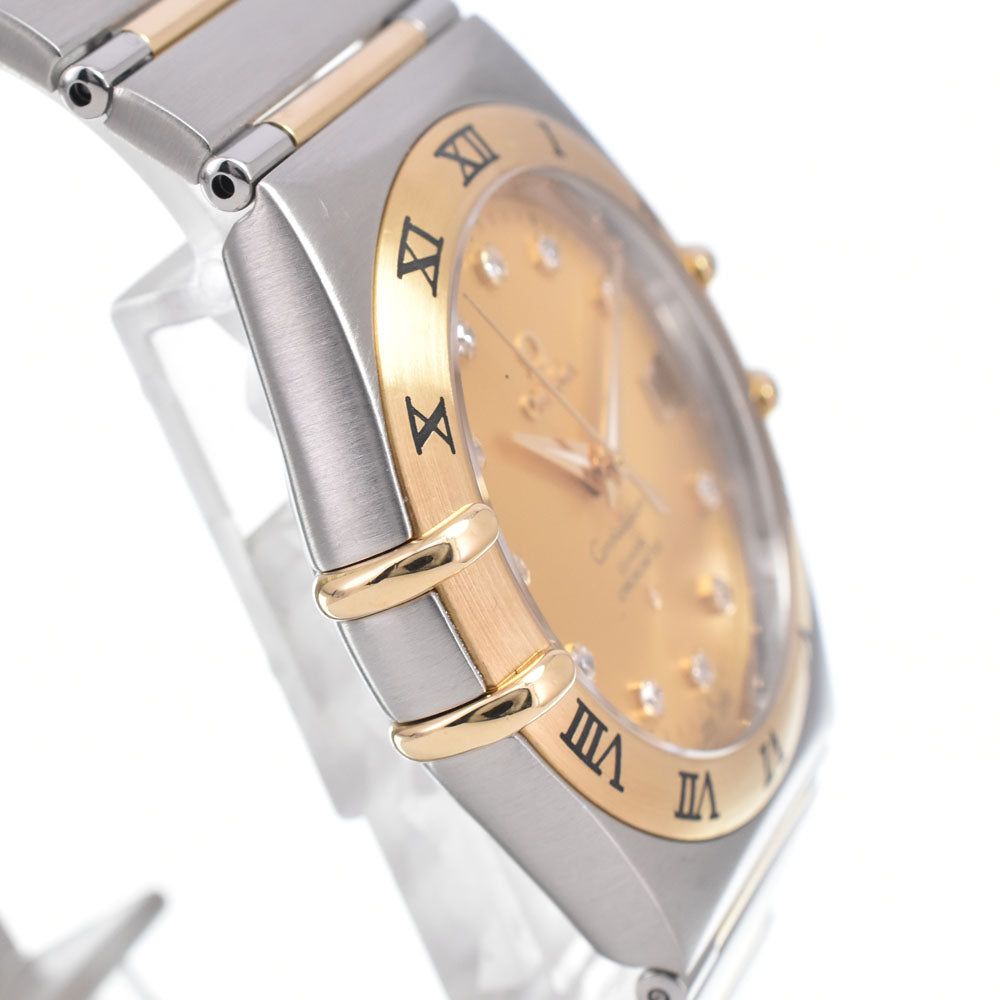 with paper OMEGA Constellation CO-AXIAL 111.20.36.20.58.001 11P diamond date gold Dial Automatic Men's
 Watch J#150520