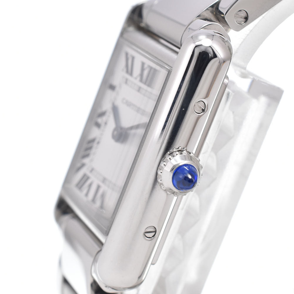 with paper CARTIER tank mast SM WSTA0051 Silver Dial Quartz Ladies
 Watch J#150522