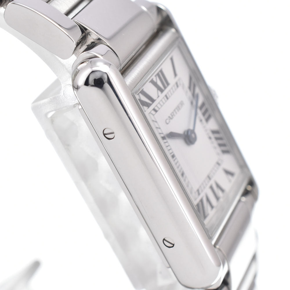 with paper CARTIER tank mast SM WSTA0051 Silver Dial Quartz Ladies
 Watch J#150522