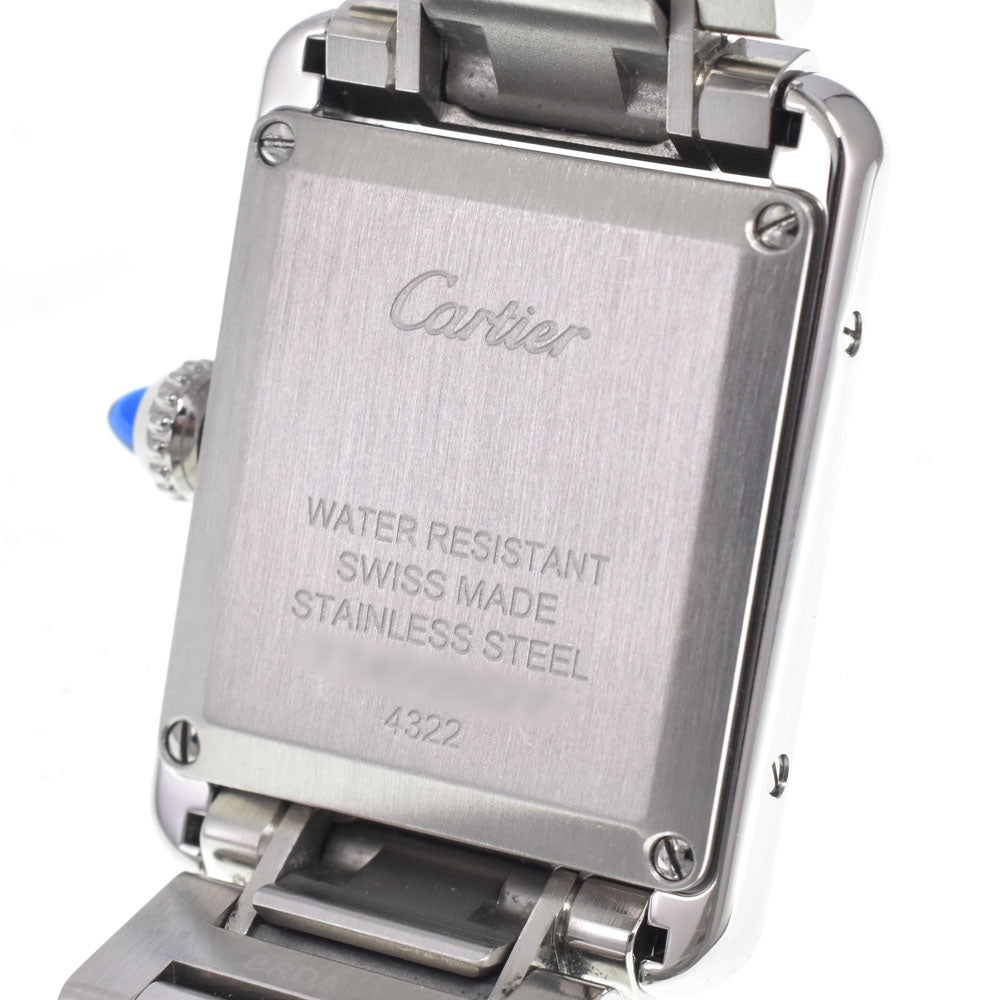 with paper CARTIER tank mast SM WSTA0051 Silver Dial Quartz Ladies
 Watch J#150522