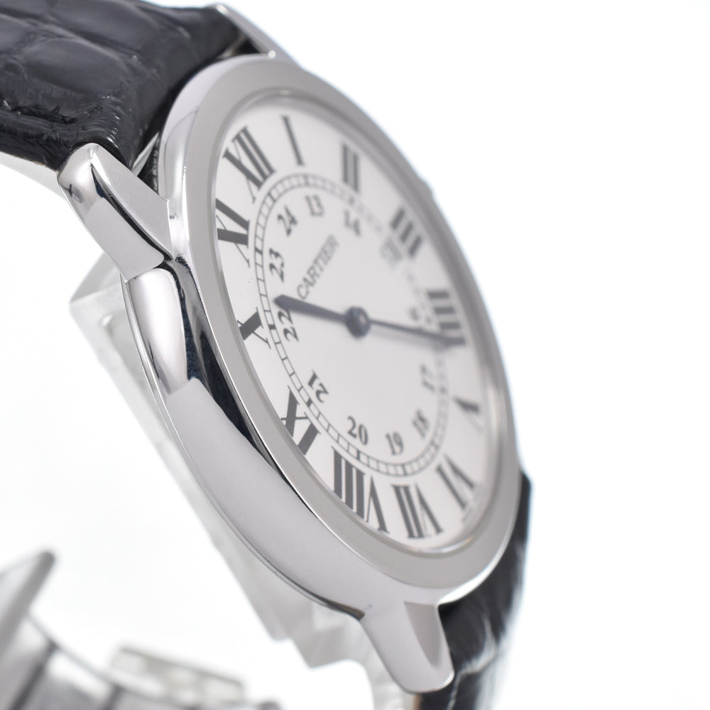with paper CARTIER rondo solo W6700255 Silver Dial Quartz Men's
 Watch N#150523