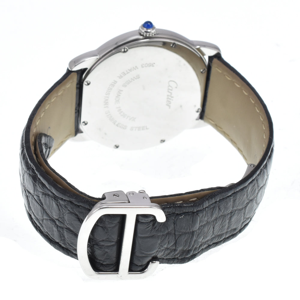 with paper CARTIER rondo solo W6700255 Silver Dial Quartz Men's
 Watch N#150523