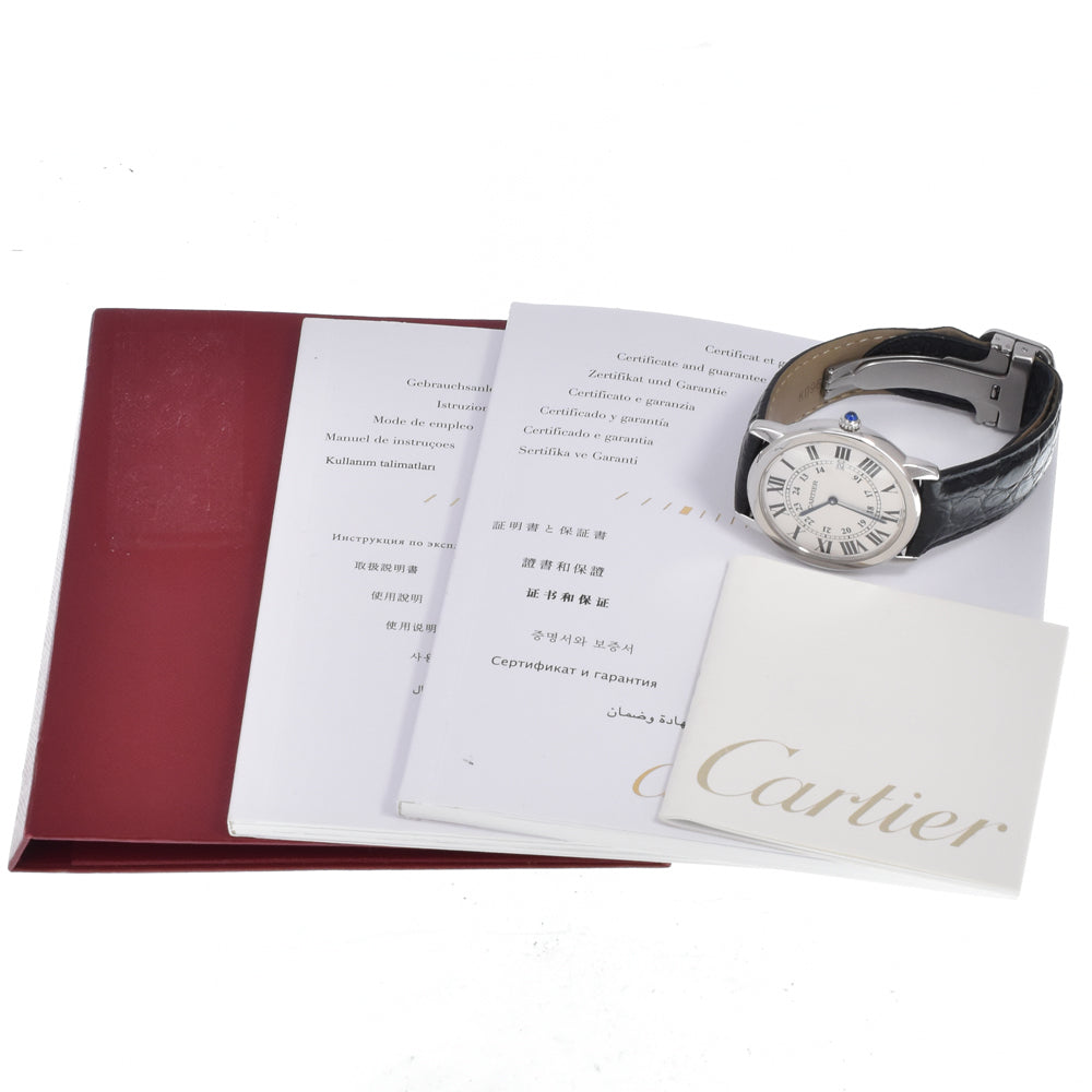 with paper CARTIER rondo solo W6700255 Silver Dial Quartz Men's
 Watch N#150523