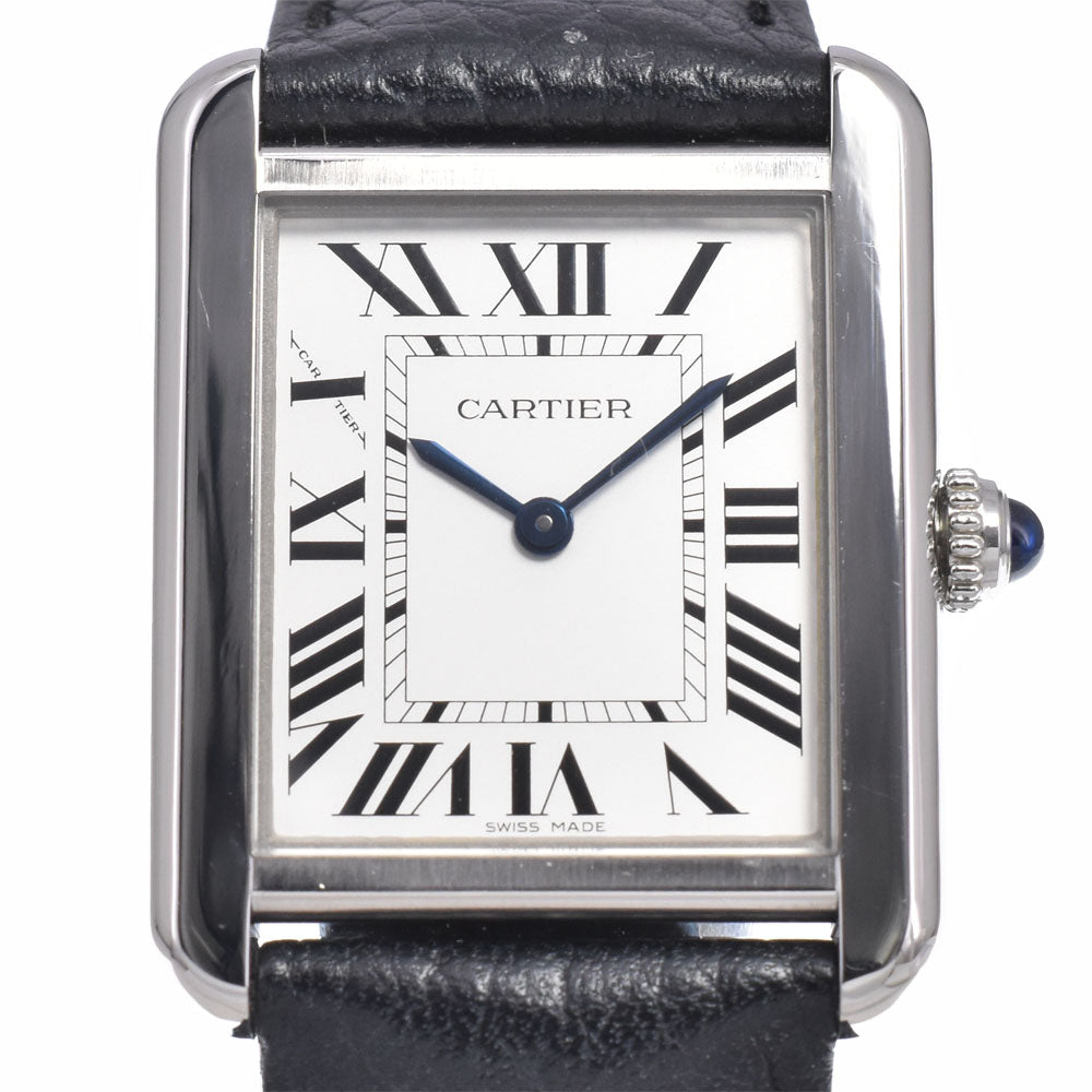 with paper CARTIER Tank solo SM WSTA0030 Silver Dial Quartz Ladies
 Watch J#150530