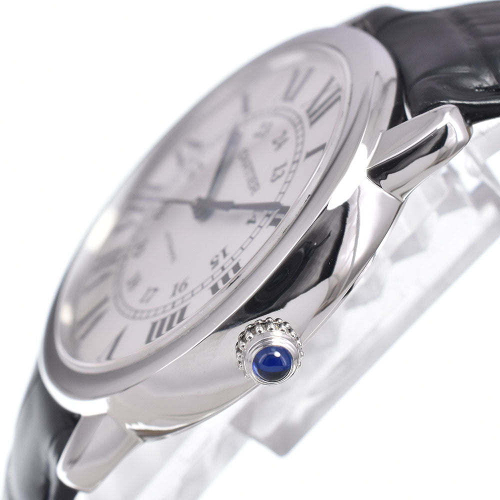 with paper CARTIER Rondo Solo de Cartier WSRN0021 Silver Dial Automatic Men's
 Watch I#150531