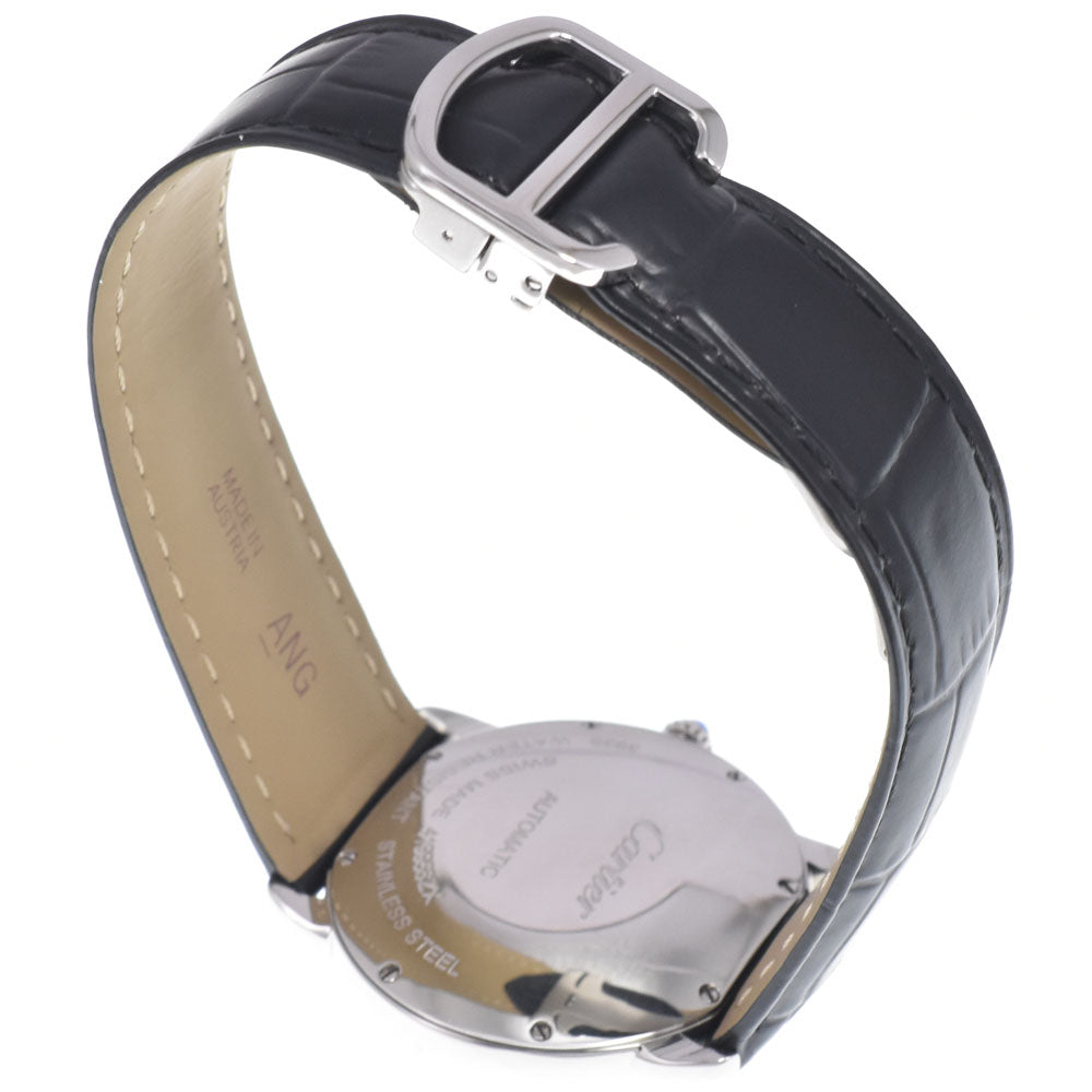 with paper CARTIER Rondo Solo de Cartier WSRN0021 Silver Dial Automatic Men's
 Watch I#150531