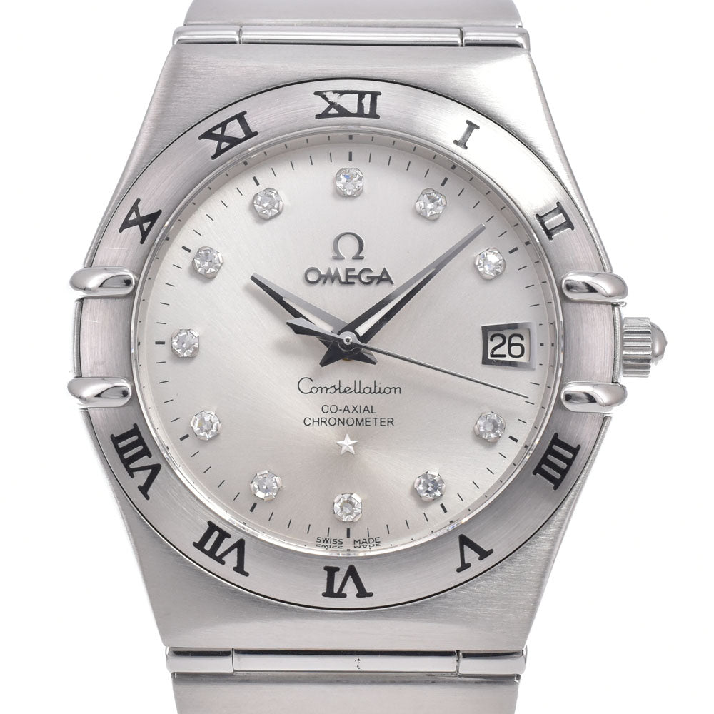 with paper OMEGA Constellation 111.10.36.20.52.001 11P Diamond Silver Dial Automatic Men's
 Watch J#150532
