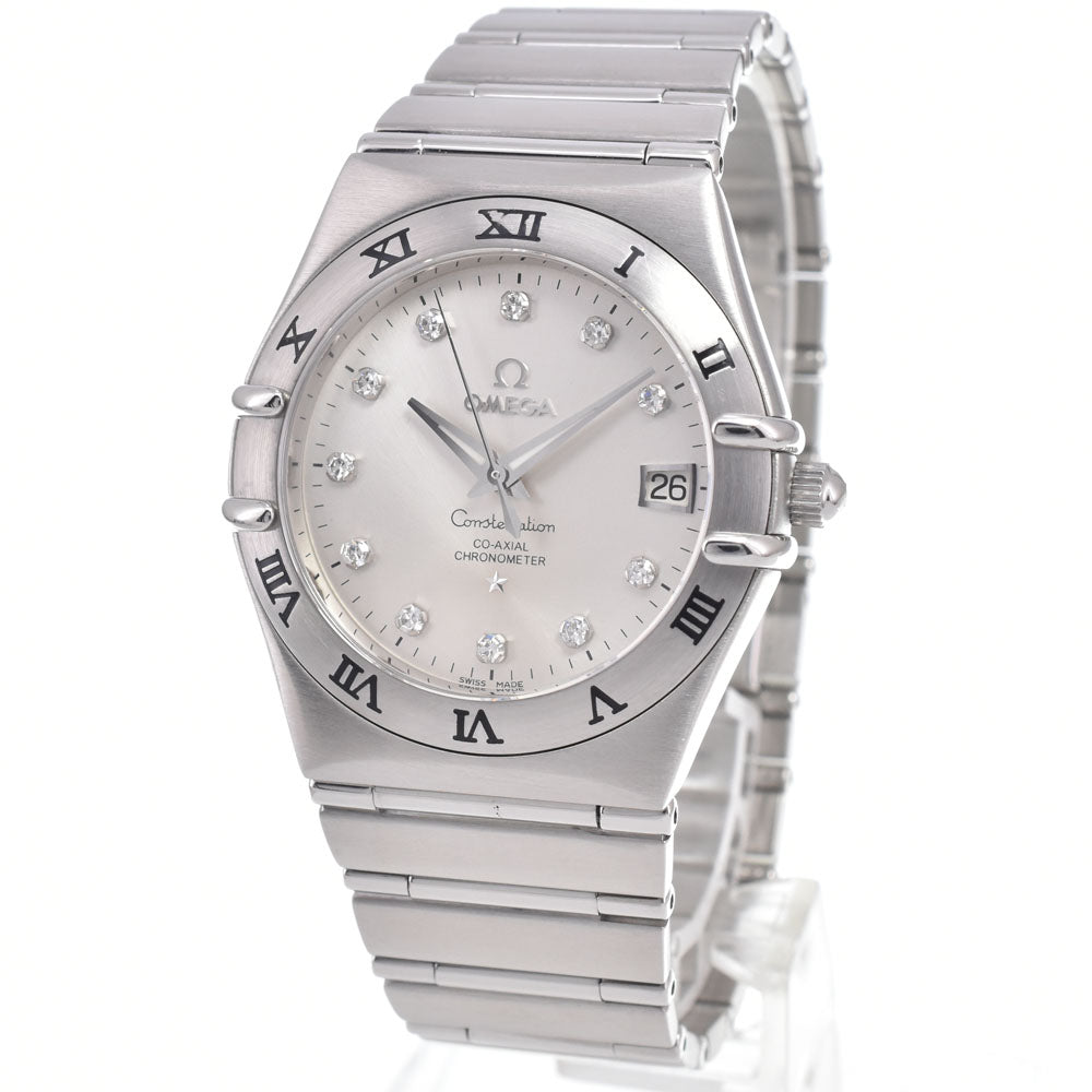 with paper OMEGA Constellation 111.10.36.20.52.001 11P Diamond Silver Dial Automatic Men's
 Watch J#150532