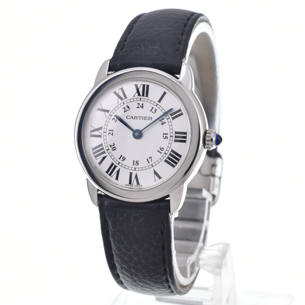 with paper CARTIER Ronde Solo de Cartier WSRN0019 Silver Dial Quartz Ladies
 Watch J#150533