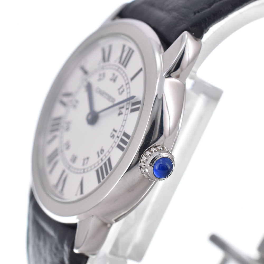 with paper CARTIER Ronde Solo de Cartier WSRN0019 Silver Dial Quartz Ladies
 Watch J#150533