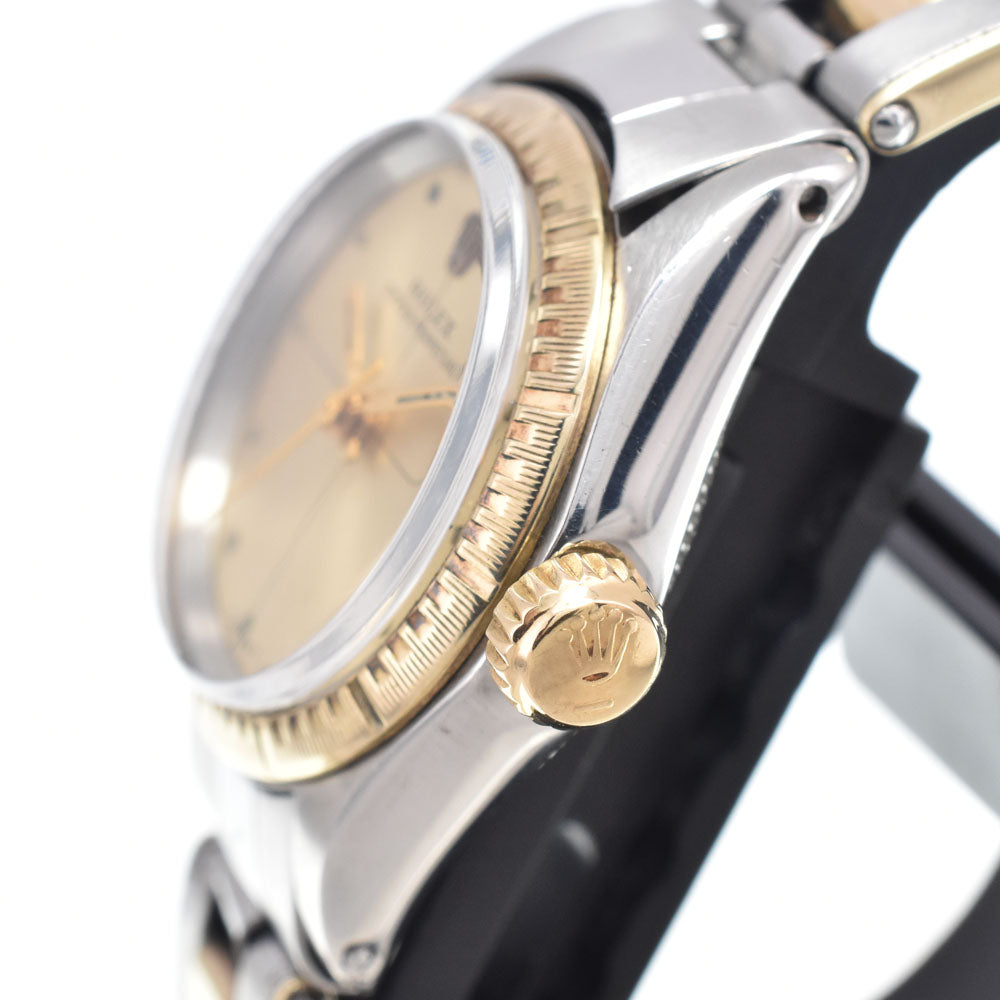ROLEX Oyster perpetual 6804 Zephyr Bezel Cal.1161 Champagne Gold Dial Automatic Ladies
 Watch K#150534