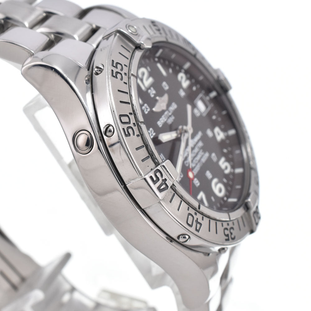 BREITLING Super Ocean Steel Fish A17360 Date black Dial Automatic Men's
 Watch O#150535