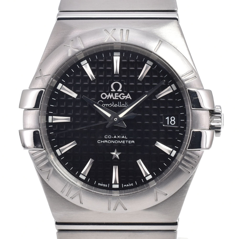 with paper OMEGA Constellation 123.10.35.20.01.002 Date black Dial Automatic Men's
 Watch J#150537