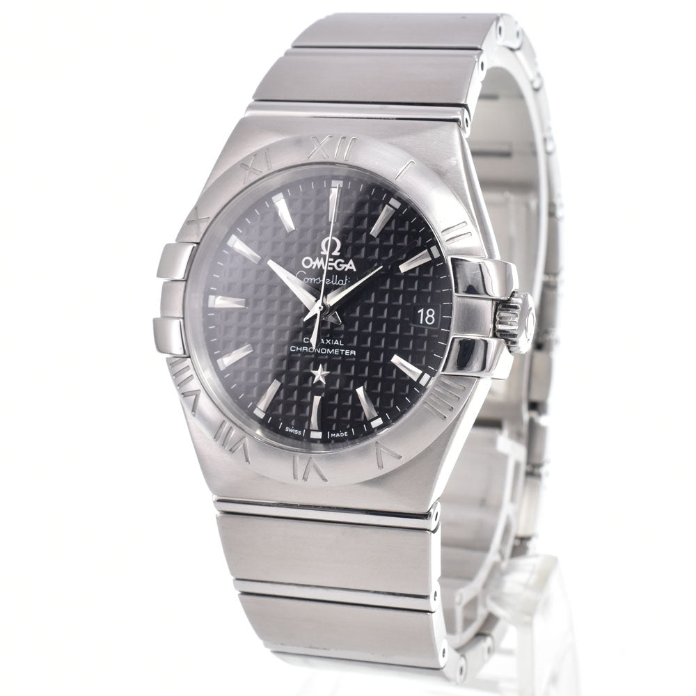 with paper OMEGA Constellation 123.10.35.20.01.002 Date black Dial Automatic Men's
 Watch J#150537