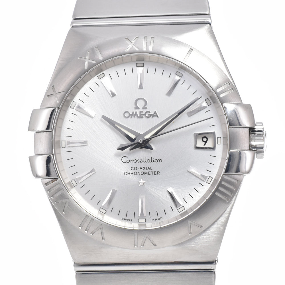 with paper OMEGA Constellation Coaxial 123.10.35.20.02.001 Silver Dial Automatic Men's
 Watch K#150538