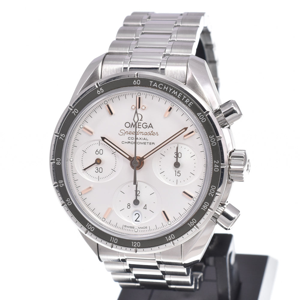 with paper OMEGA Speedmaster 324.30.38.50.02.001 Coaxial Silver Dial Automatic Men's
 Watch J#150539
