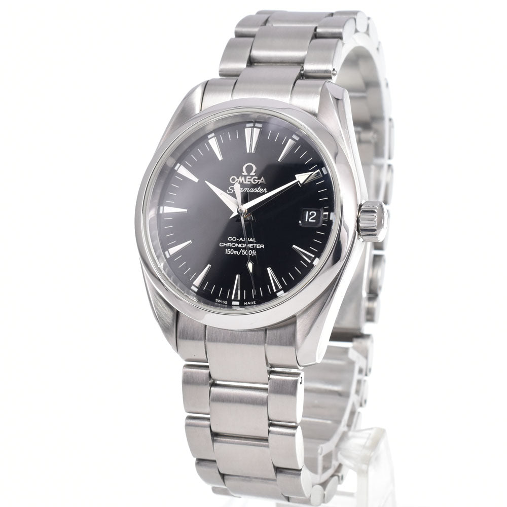 with paper OMEGA Seamaster Aqua Terra Date 2504.50 CO-AXIAL Chronometer black Dial Automatic Men's
 Watch J#150540
