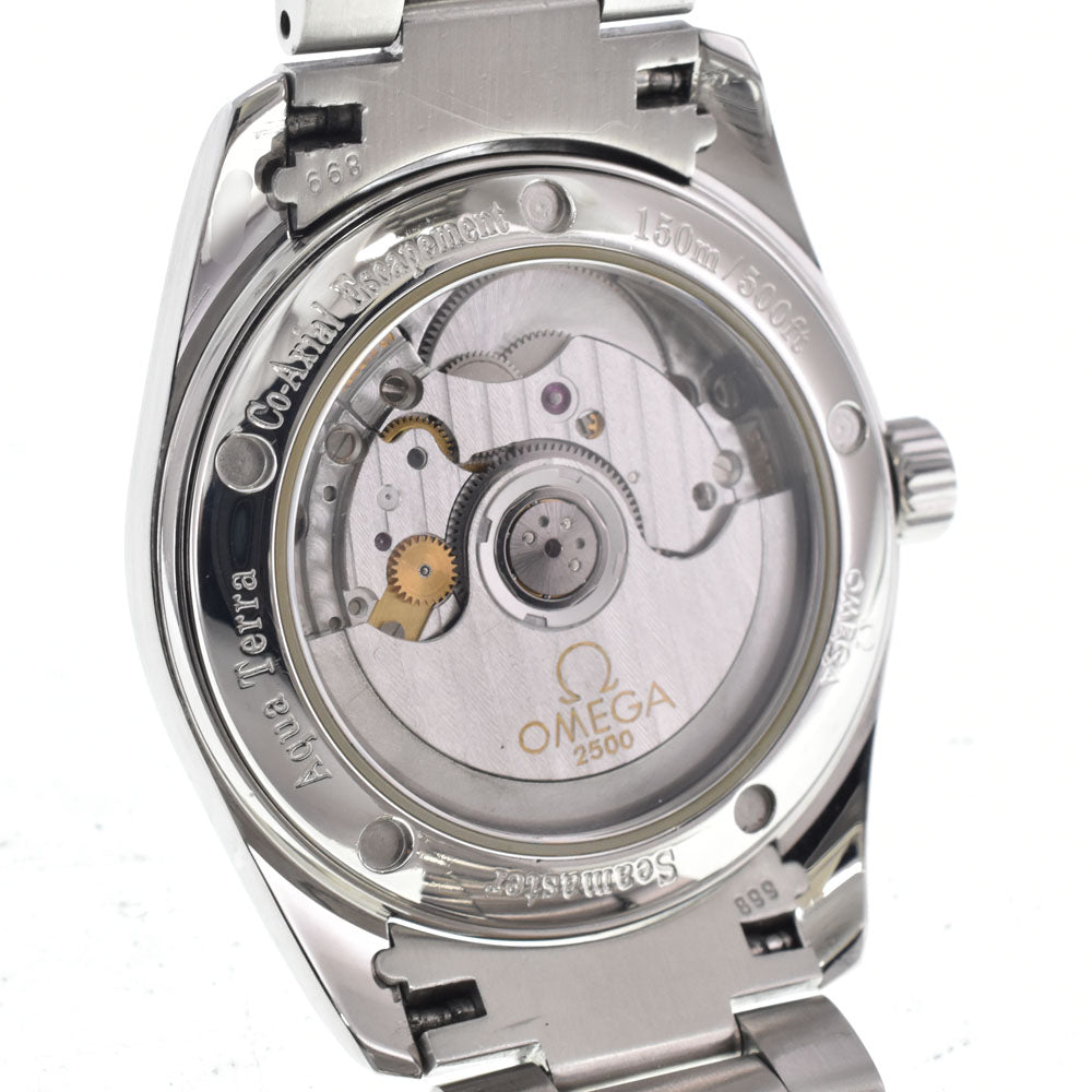 with paper OMEGA Seamaster Aqua Terra Date 2504.50 CO-AXIAL Chronometer black Dial Automatic Men's
 Watch J#150540