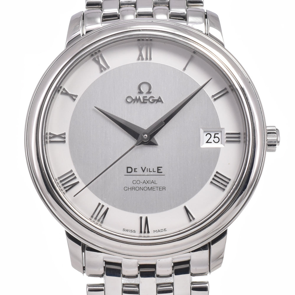 with paper OMEGA De Ville Prestige 4574.31 Date Silver Dial Automatic Men's
 Watch J#150547