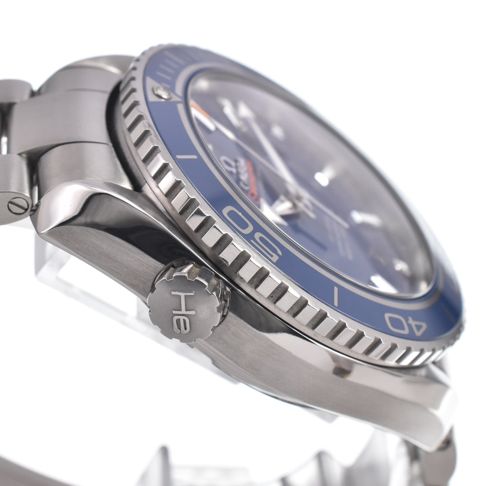 with paper OMEGA Seamaster Planet Ocean 600M 232.90.46.21.03.001 titanium blue Dial Automatic Men's
 Watch J#150548