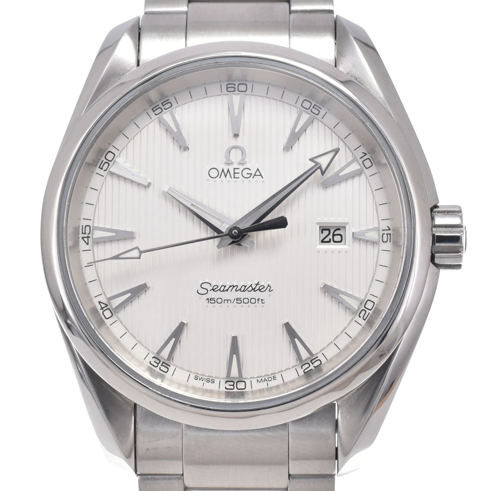 with paper OMEGA Seamaster 150m Aqua Terra 231.10.39.61.02.001 Date Silver Dial Quartz Men's
 Watch I#150549