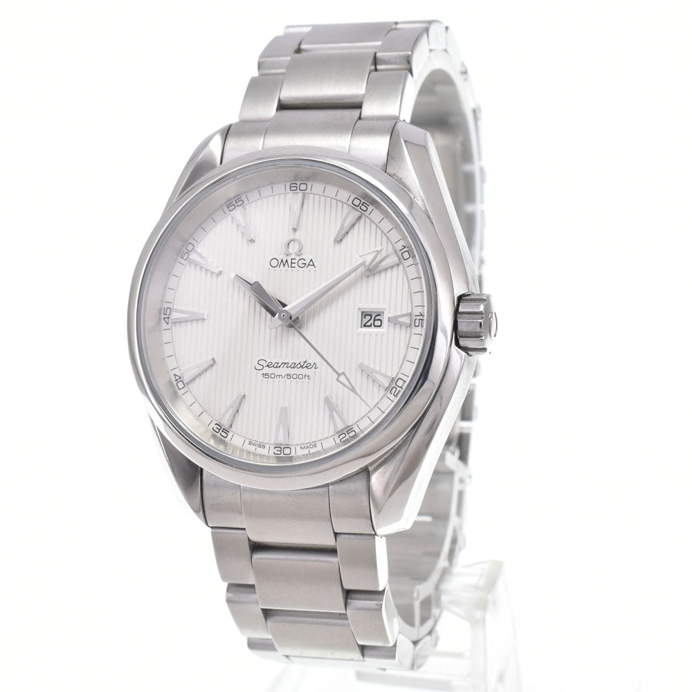 with paper OMEGA Seamaster 150m Aqua Terra 231.10.39.61.02.001 Date Silver Dial Quartz Men's
 Watch I#150549