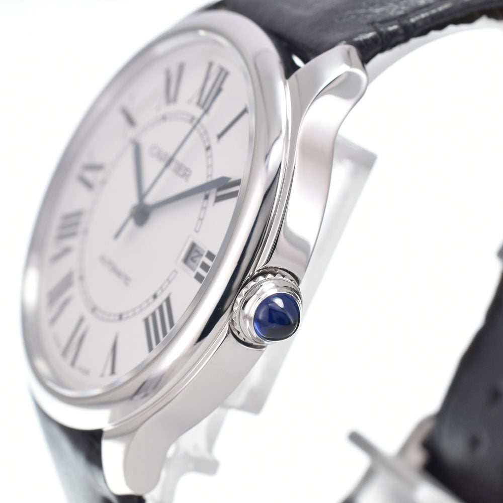 with paper CARTIER Ronde Must de Cartier WSRN0032 Silver Dial Automatic Men's
 Watch I#150554