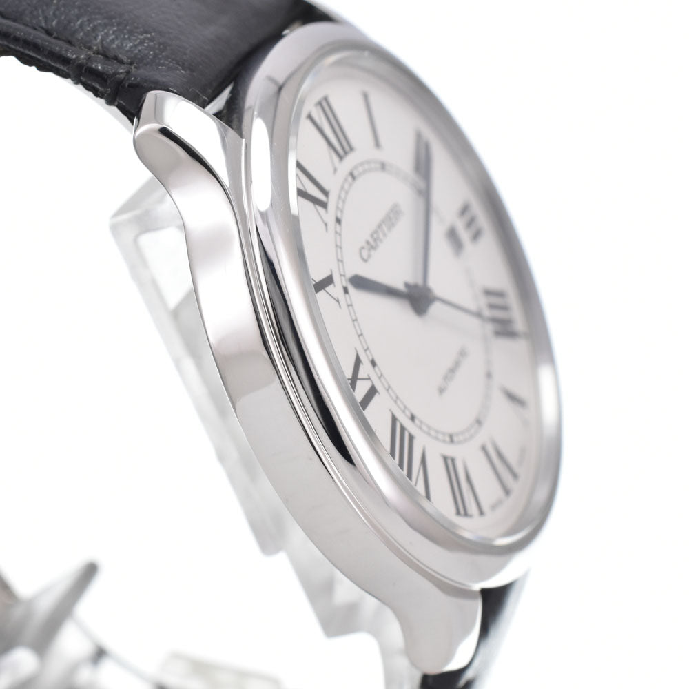 with paper CARTIER Ronde Must de Cartier WSRN0032 Silver Dial Automatic Men's
 Watch I#150554