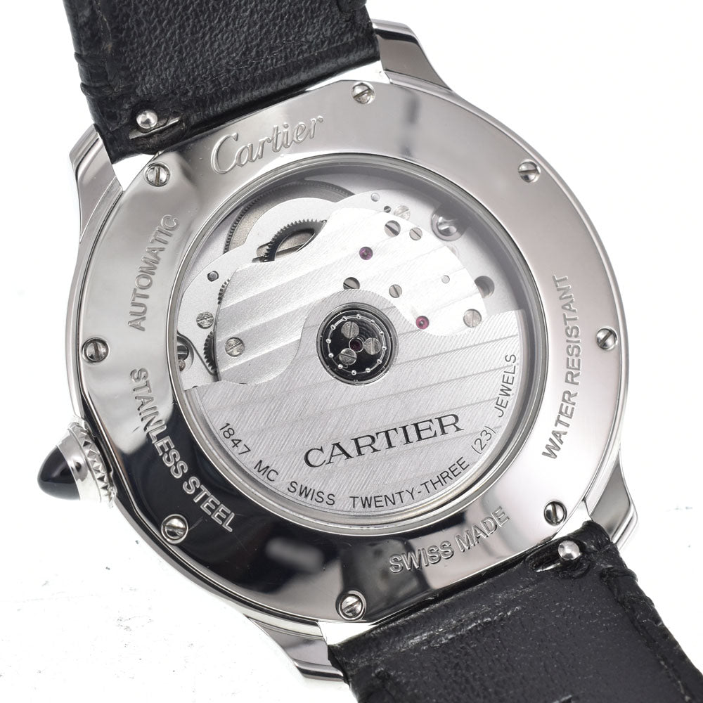 with paper CARTIER Ronde Must de Cartier WSRN0032 Silver Dial Automatic Men's
 Watch I#150554
