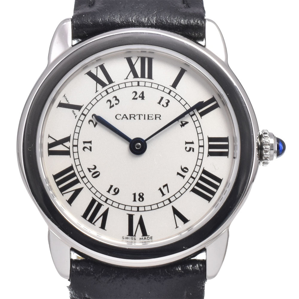 with paper CARTIER Ronde Solo de Cartier WSRN0019 Silver Dial Quartz Ladies
 Watch J#150555