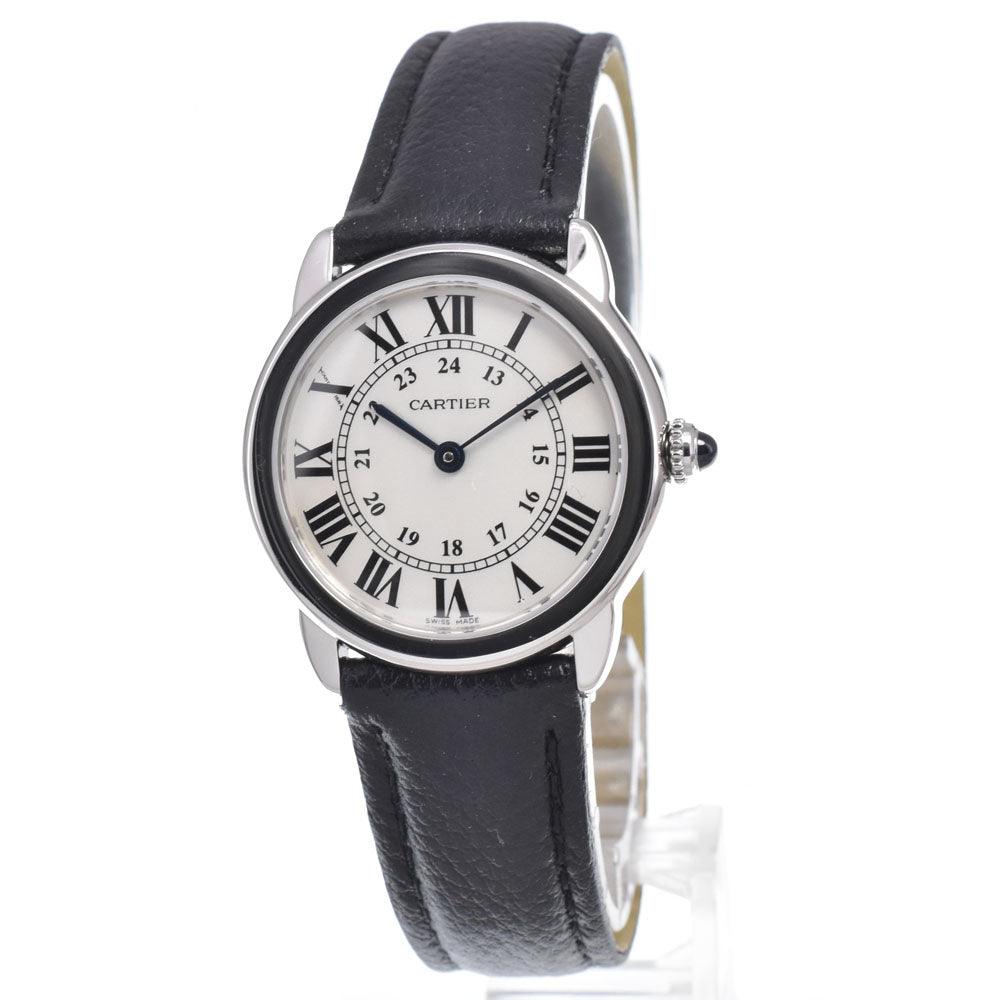 with paper CARTIER Ronde Solo de Cartier WSRN0019 Silver Dial Quartz Ladies
 Watch J#150555