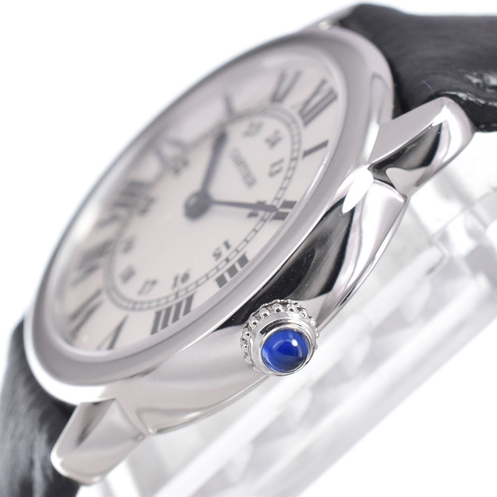 with paper CARTIER Ronde Solo de Cartier WSRN0019 Silver Dial Quartz Ladies
 Watch J#150555