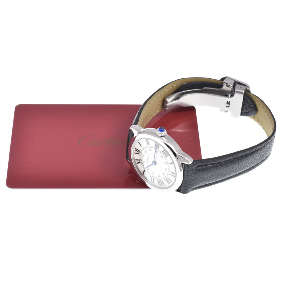 with paper CARTIER Ronde Solo de Cartier WSRN0019 Silver Dial Quartz Ladies
 Watch J#150555