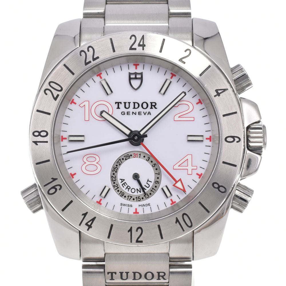 with paper TUDOR Aeronaut GMT Ref.20200 Date white Dial Automatic Men's
 Watch I#150557