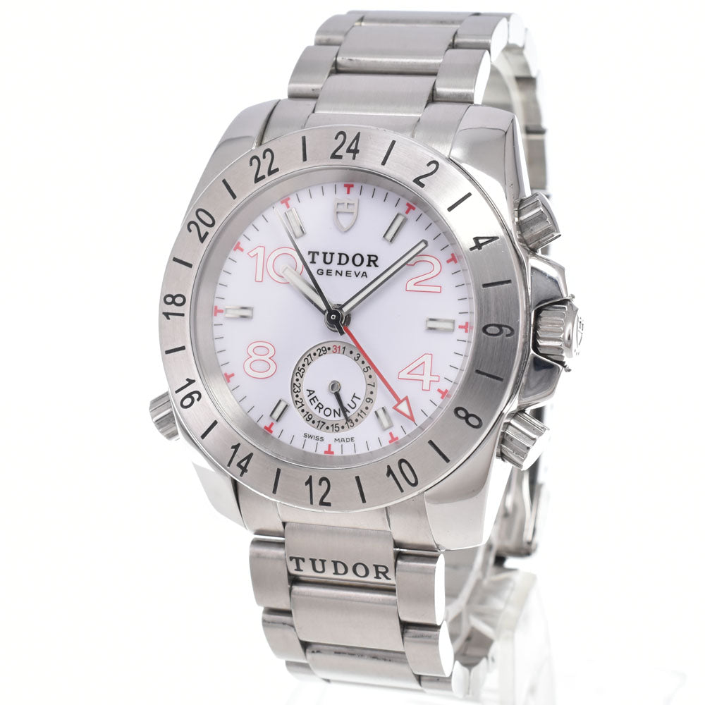 with paper TUDOR Aeronaut GMT Ref.20200 Date white Dial Automatic Men's
 Watch I#150557