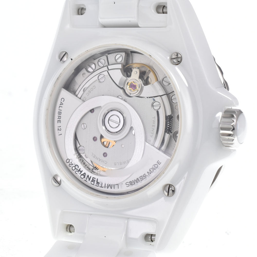 with paper CHANEL J12 .20 H6476 Limited to 2020 pieces worldwide, 12P diamond white Dial Automatic Unisex
 Watch J#150561