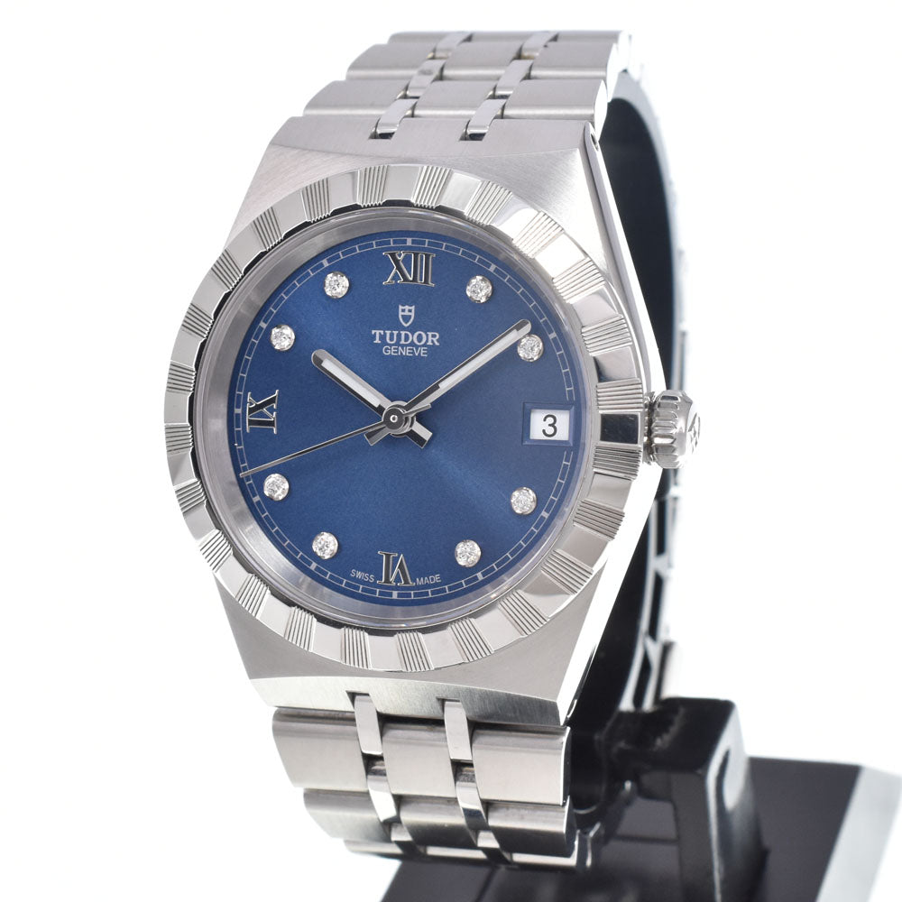with paper TUDOR Royal 28400 8P diamond blue Dial Automatic Unisex
 Watch I#150569