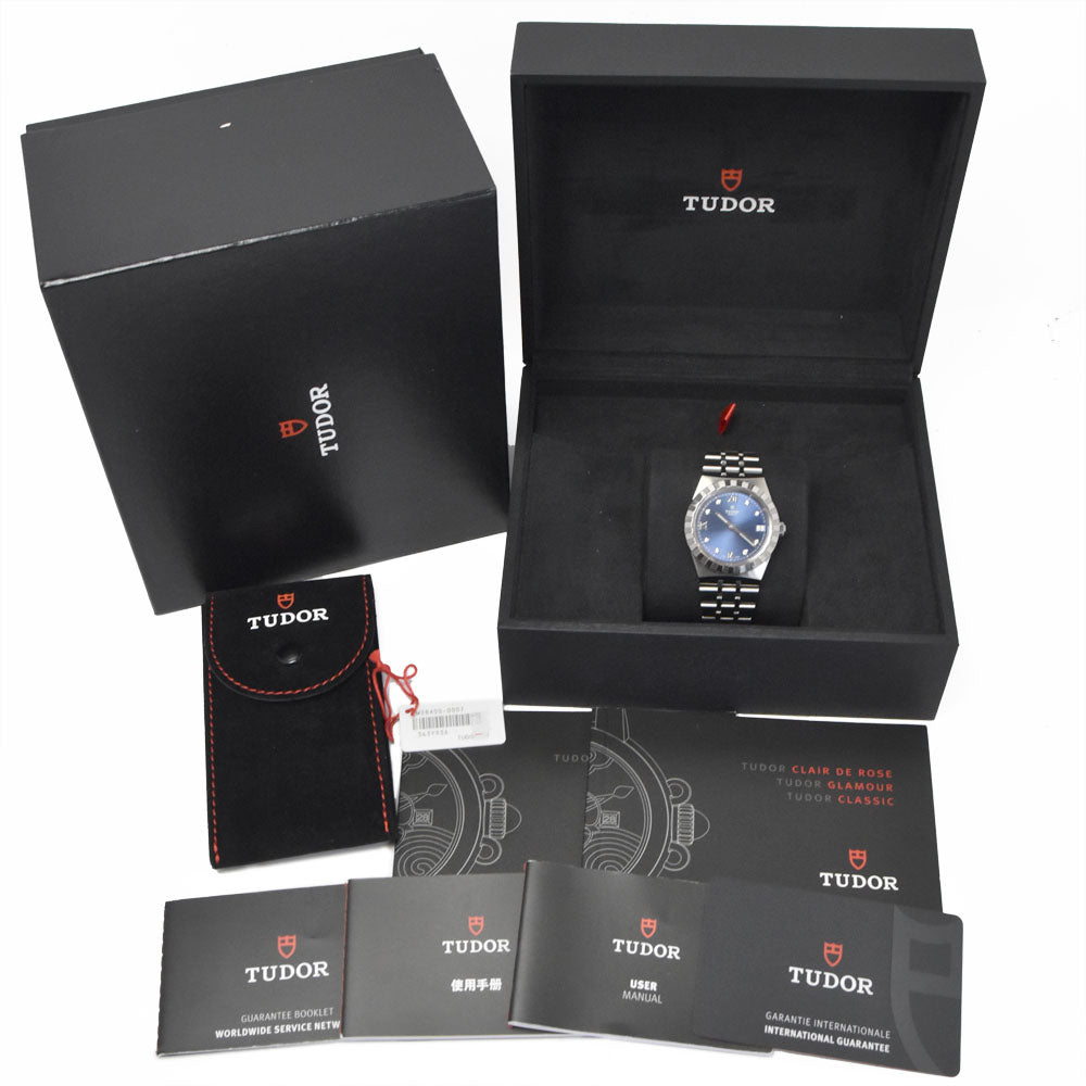 with paper TUDOR Royal 28400 8P diamond blue Dial Automatic Unisex
 Watch I#150569