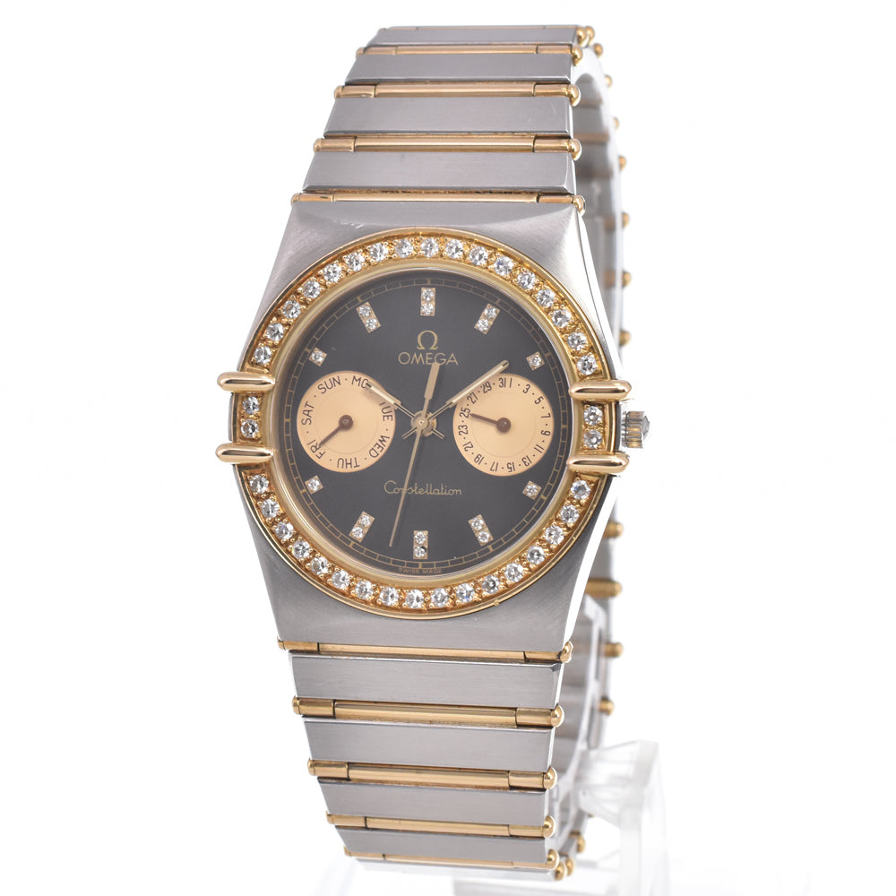 with paper OMEGA Constellation 496.1070 vintage diamond black Dial Quartz Men's
 Watch K#150571