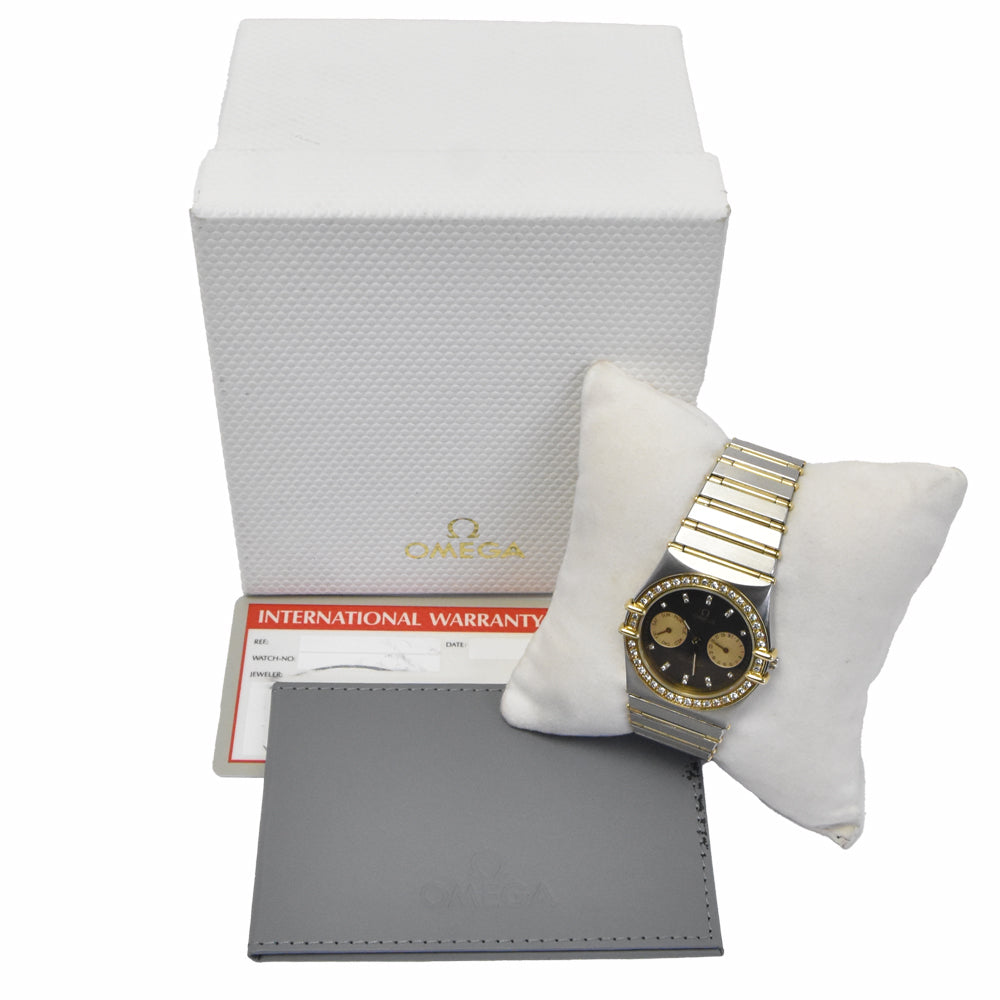 with paper OMEGA Constellation 496.1070 vintage diamond black Dial Quartz Men's
 Watch K#150571