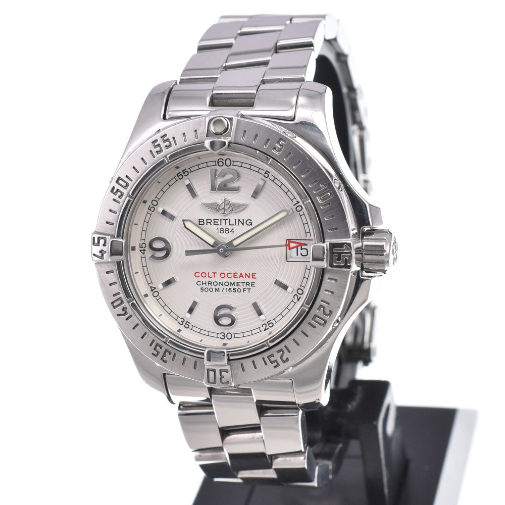 BREITLING Colt Ocean A77380 Date Silver Dial Quartz Ladies
 Watch N#150582