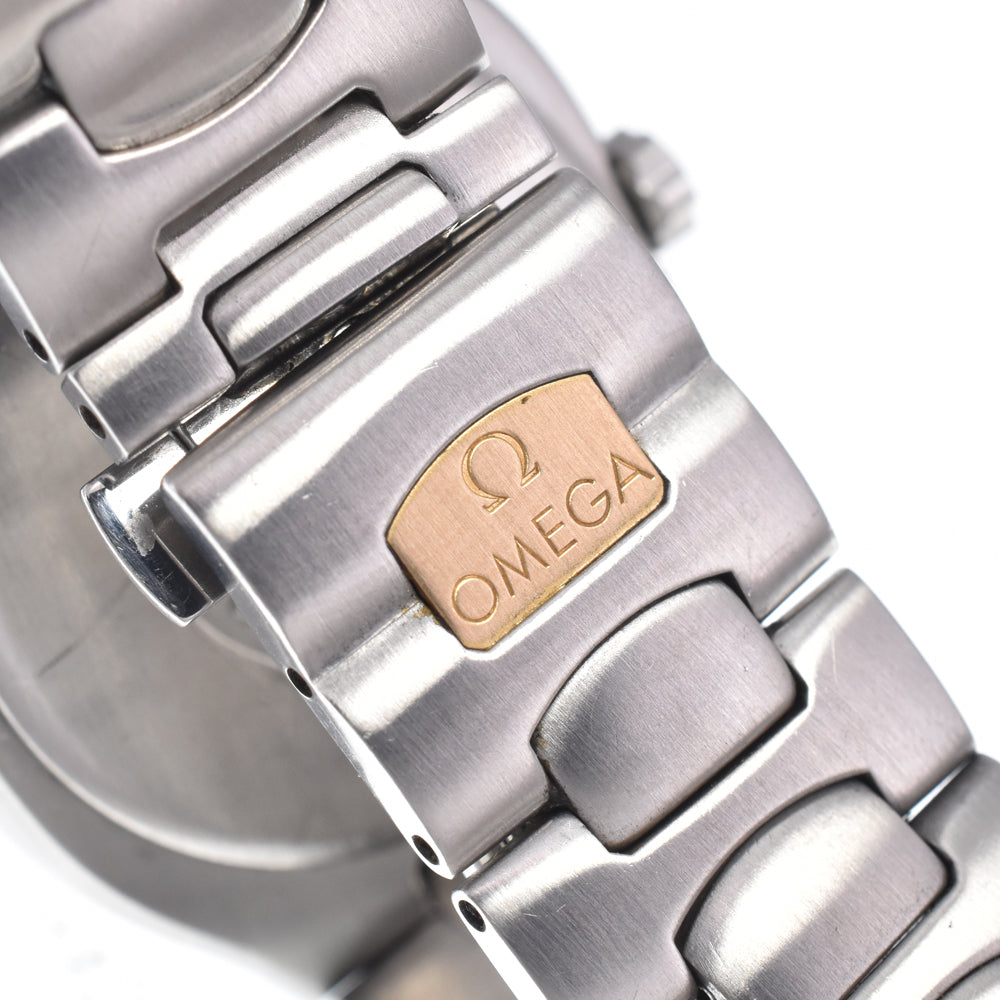 OMEGA Seamaster Polaris 12410.10 Date Stainless Steel / K18YG gray Dial Quartz Men's
 Watch K#150592